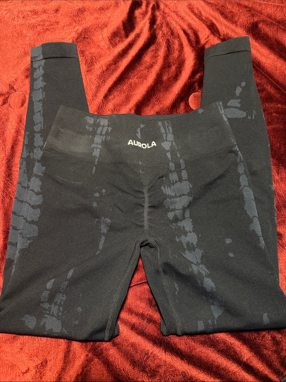 Aurola Black Tie-Dye women’s Leggings - High Waist